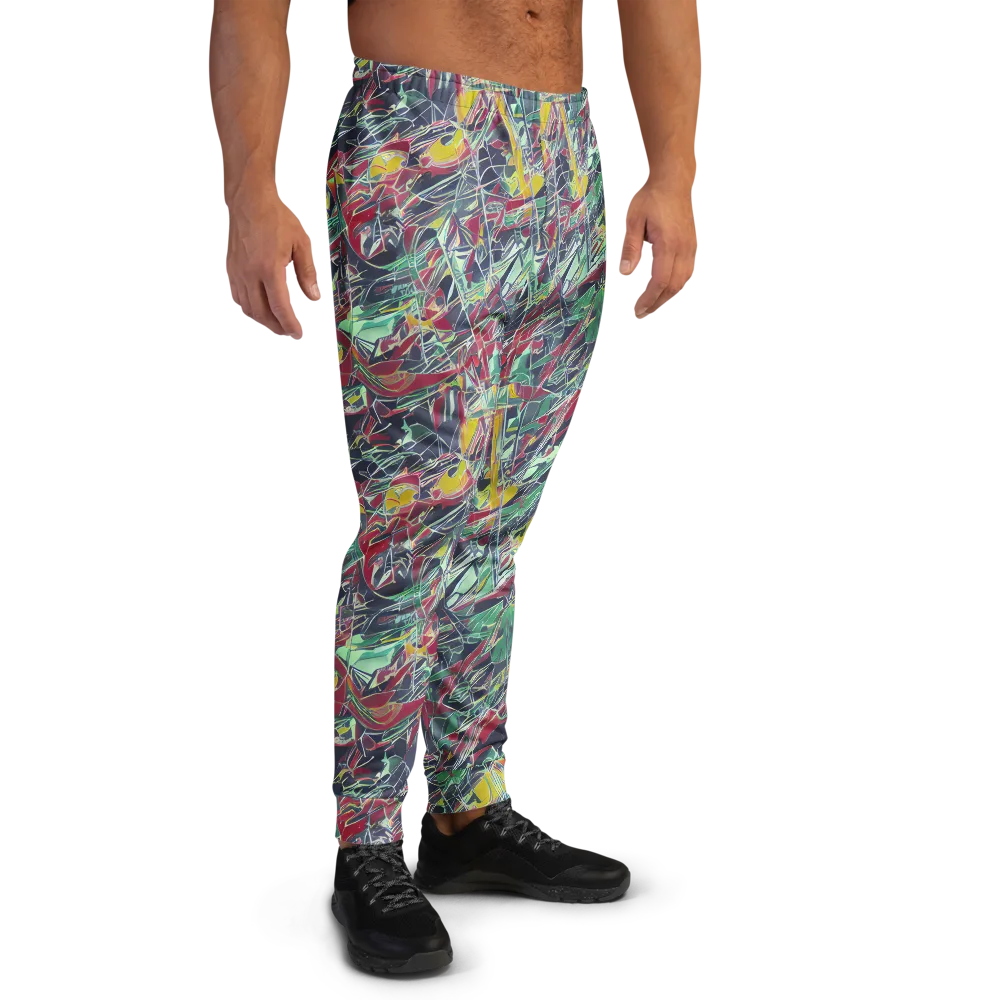 Midnight Mosaic on Men's Joggers — Right