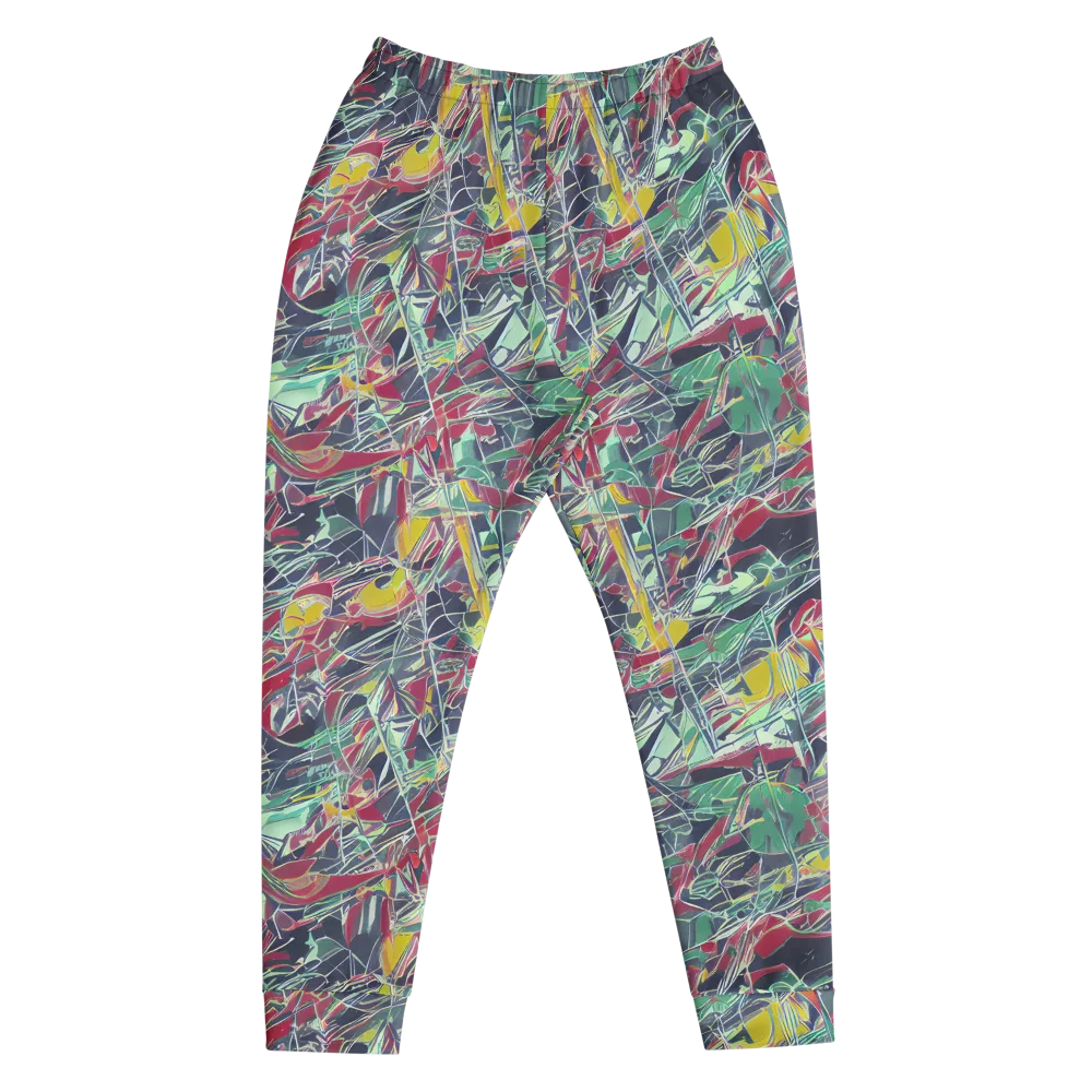 Midnight Mosaic on Men's Joggers — Front