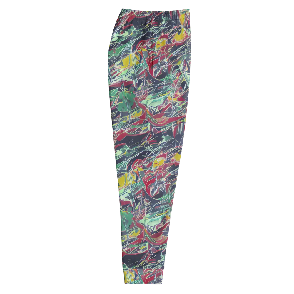 Midnight Mosaic on Men's Joggers — Right