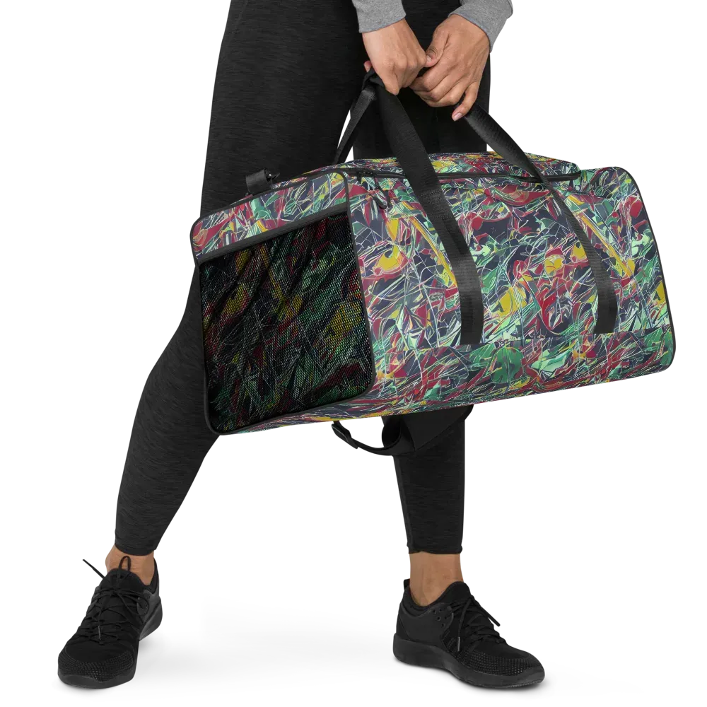 Midnight Mosaic on Duffle Bag — Right Front