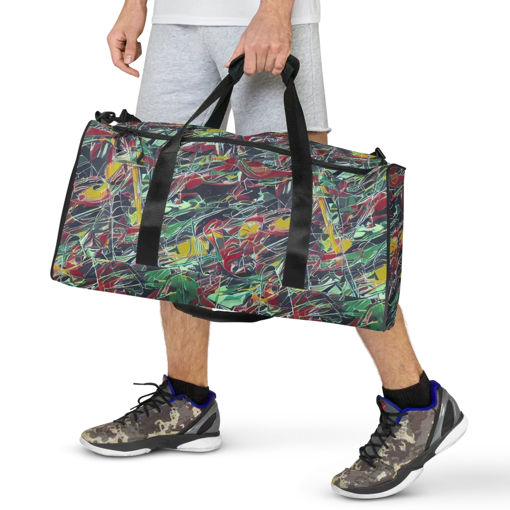 Midnight Mosaic on Duffle Bag — Front