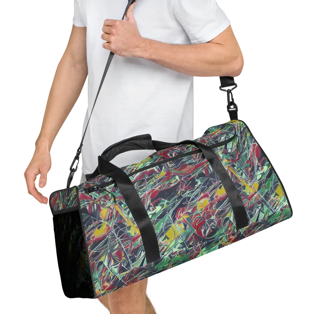 Midnight Mosaic on Duffle Bag — Right Front