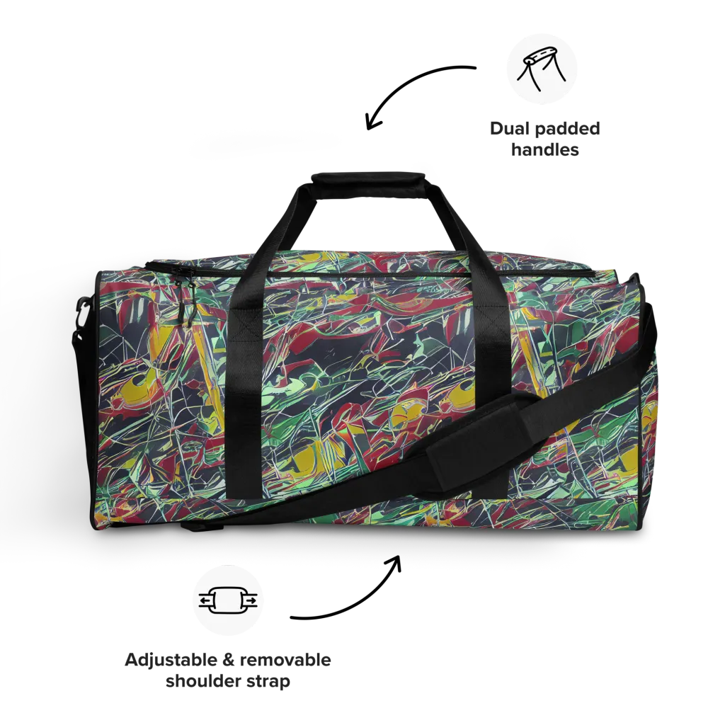 Midnight Mosaic on Duffle Bag — Front