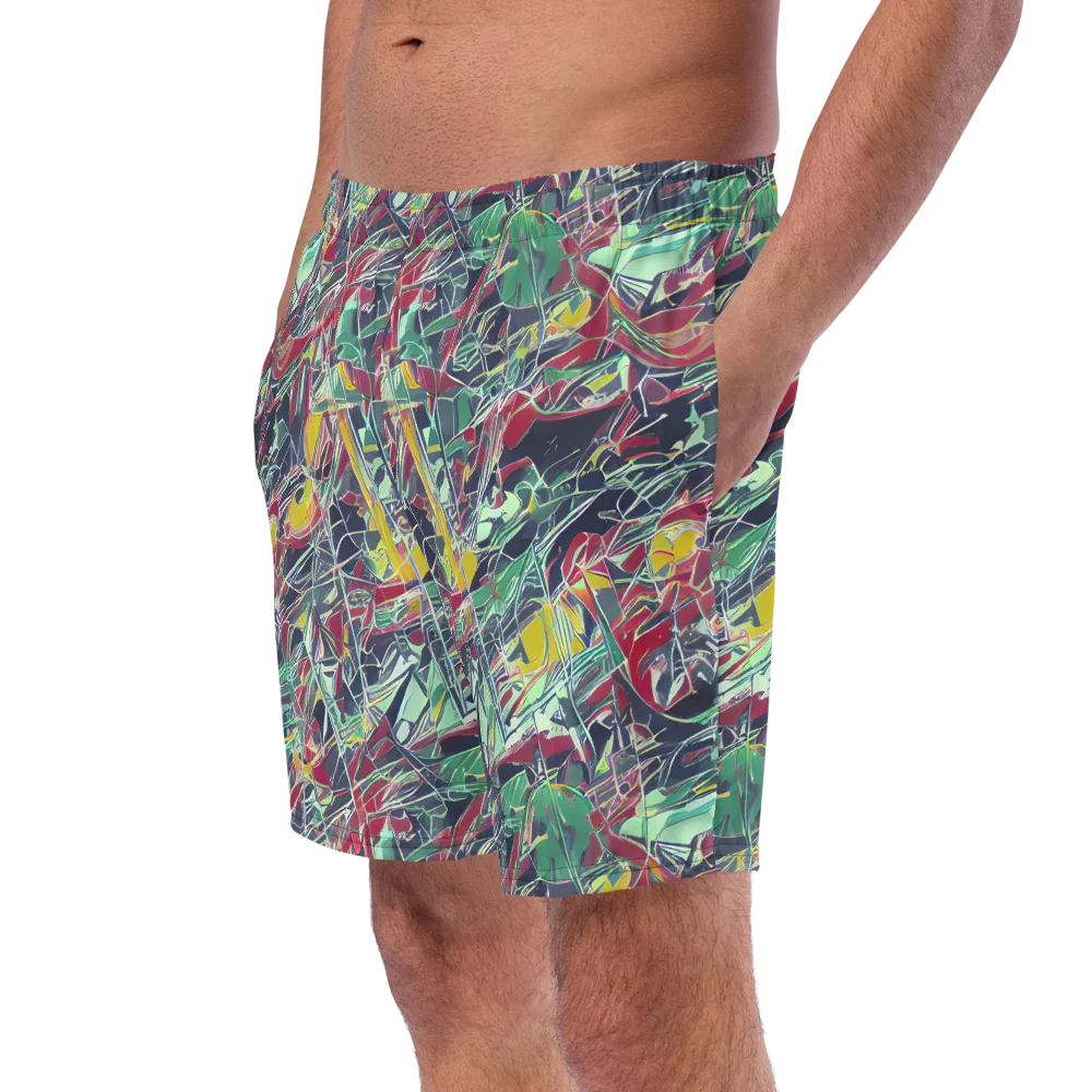 Midnight Mosaic on Swim Trunks — Left Front