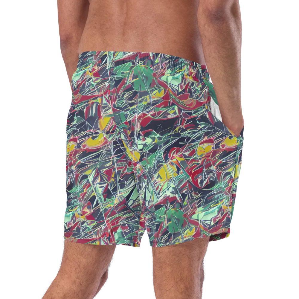 Midnight Mosaic on Swim Trunks — Right Back