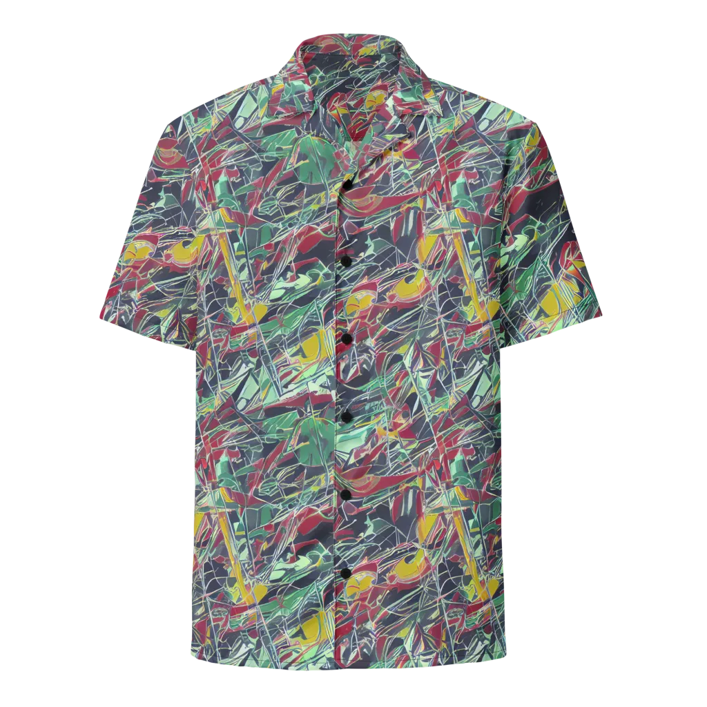 Midnight Mosaic on Button Shirt — Front