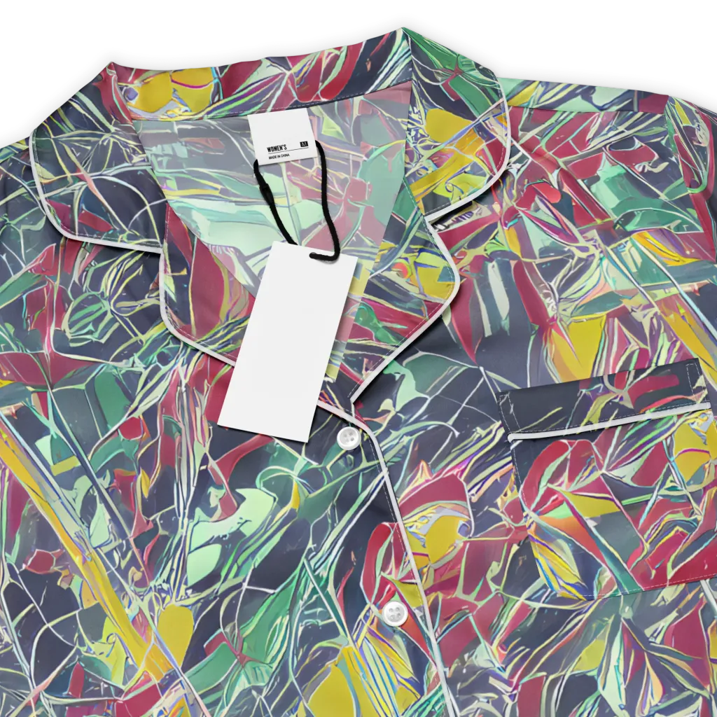 Midnight Mosaic on Women's Short Sleeve Pajama Top — Product details