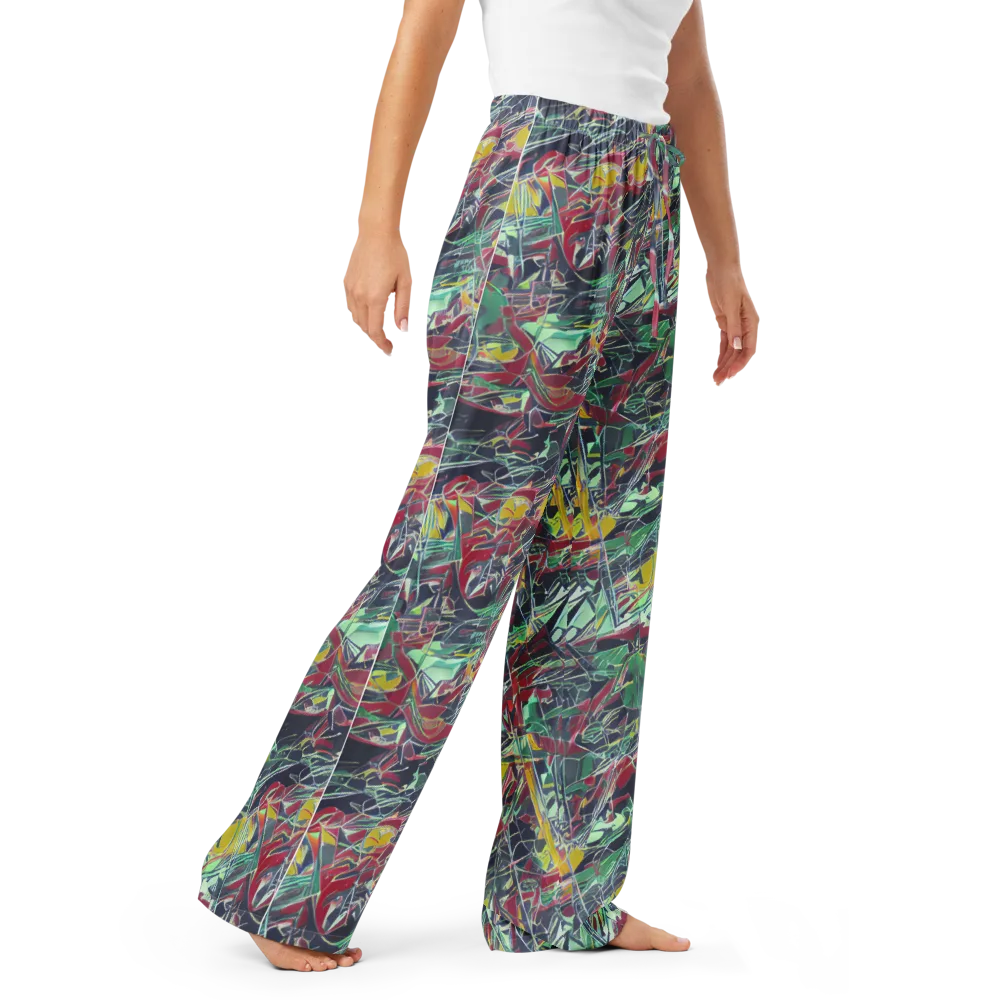 Midnight Mosaic on Women's Pajama Pants — Right Front