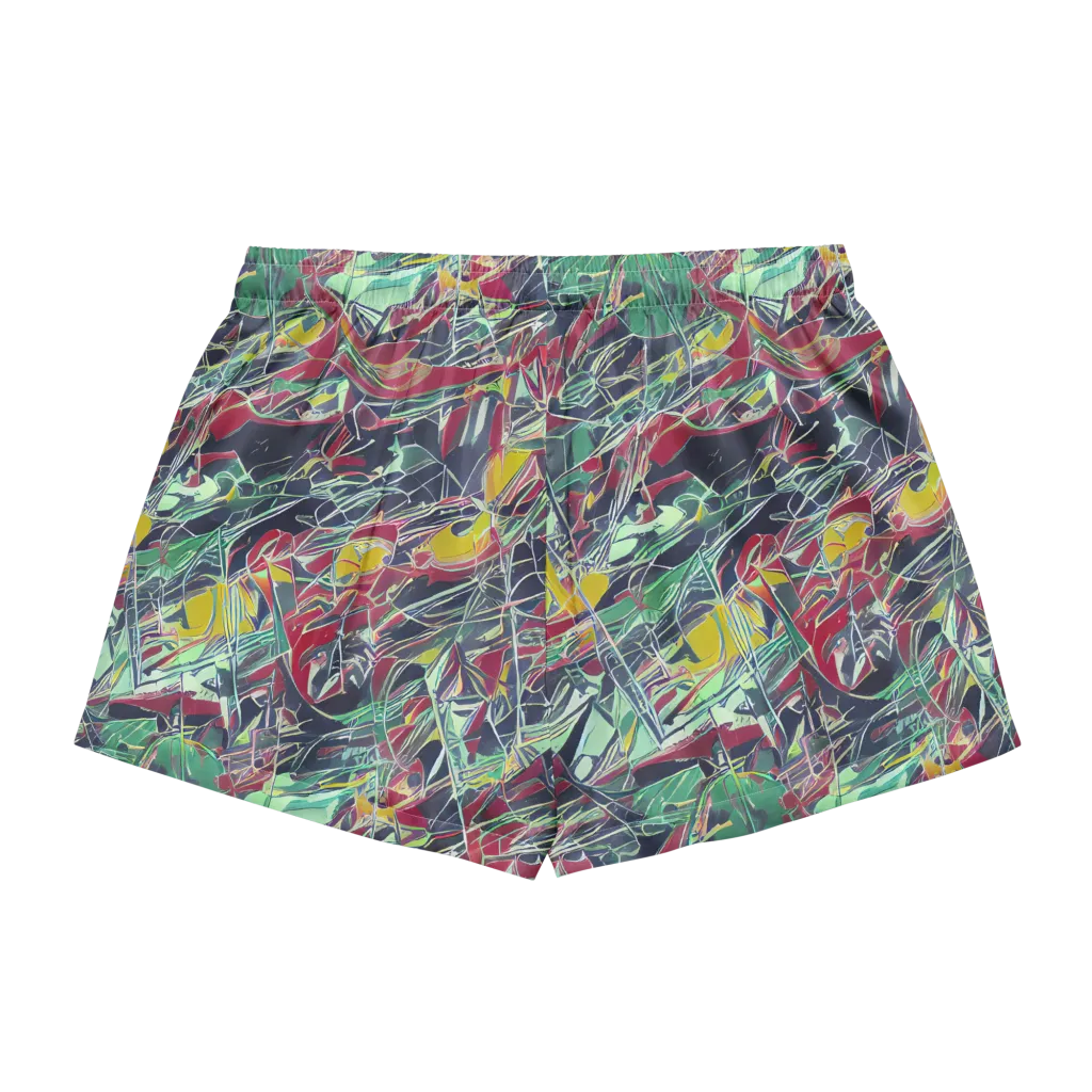 Midnight Mosaic on Women's Pajama Shorts — Back