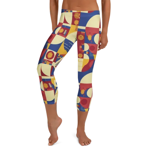 Lantern Geometry on a Capri Leggings