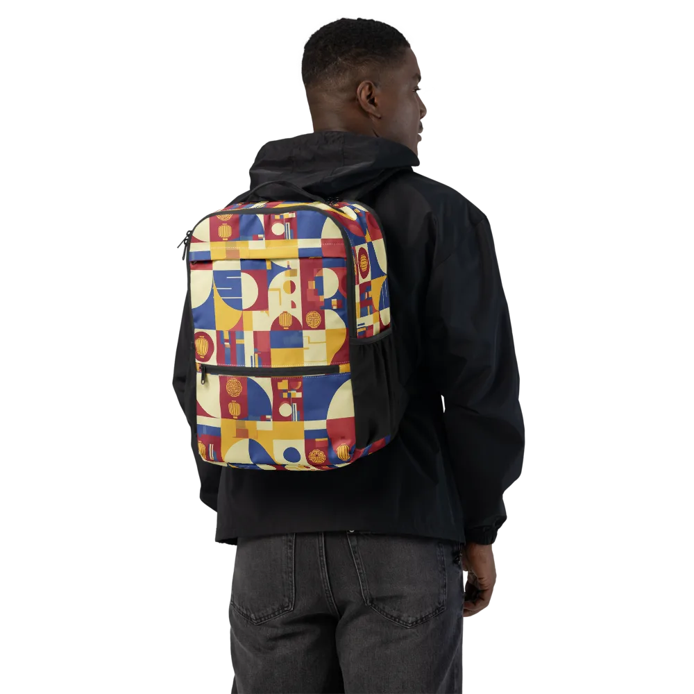 Lantern Geometry on Utility Backpack — Back