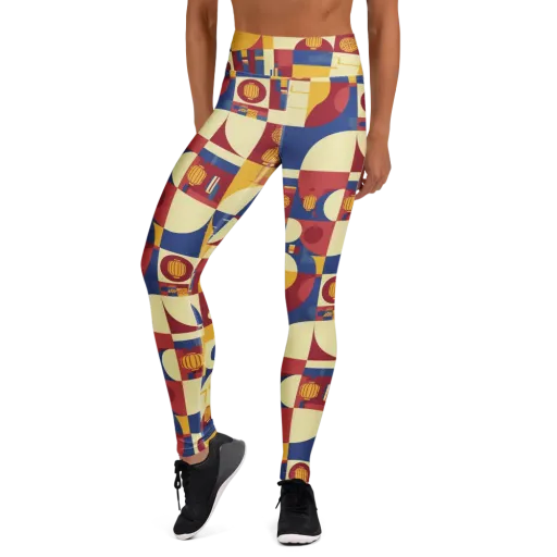 Lantern Geometry on a Yoga Leggings