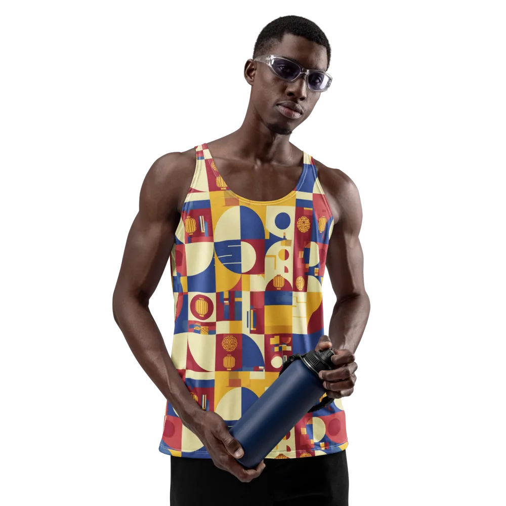 Lantern Geometry on Men's Tank Top — Front
