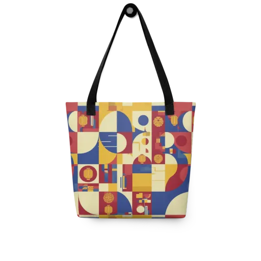 Lantern Geometry on a Tote Bag