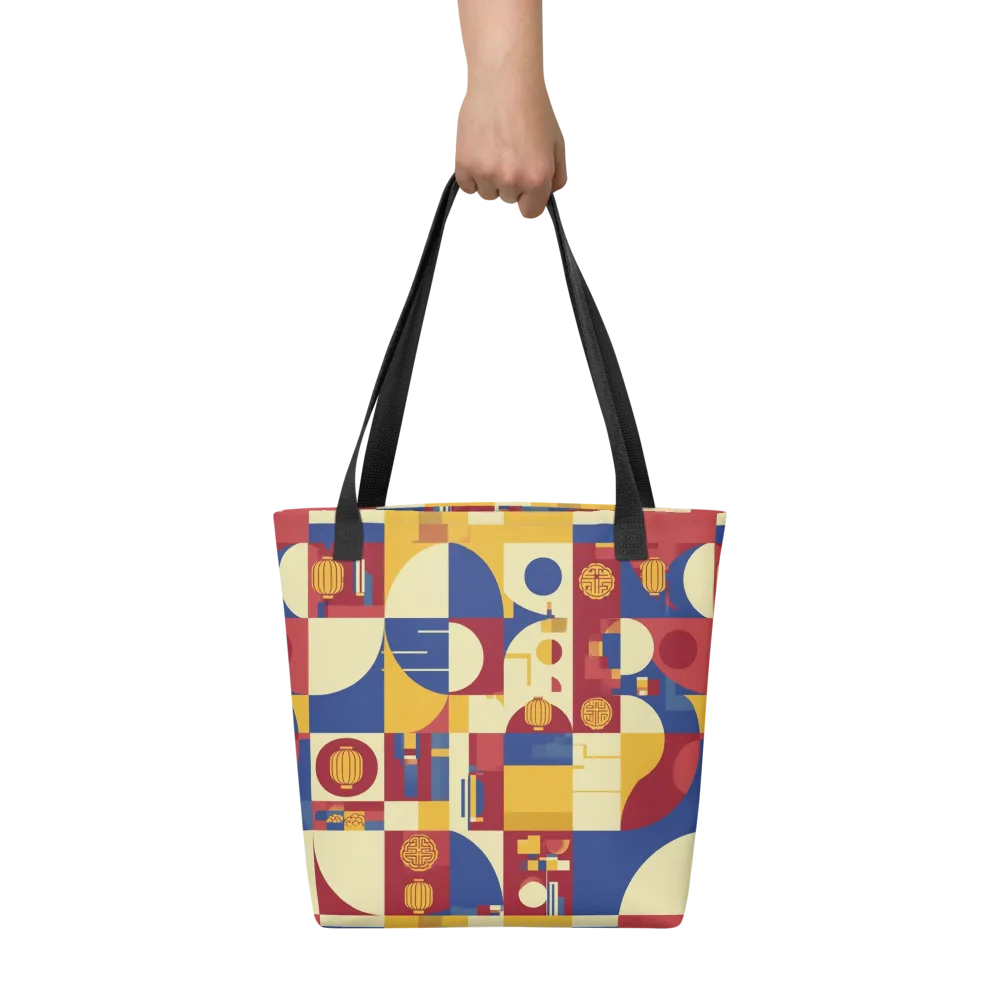 Lantern Geometry on Tote Bag — Front