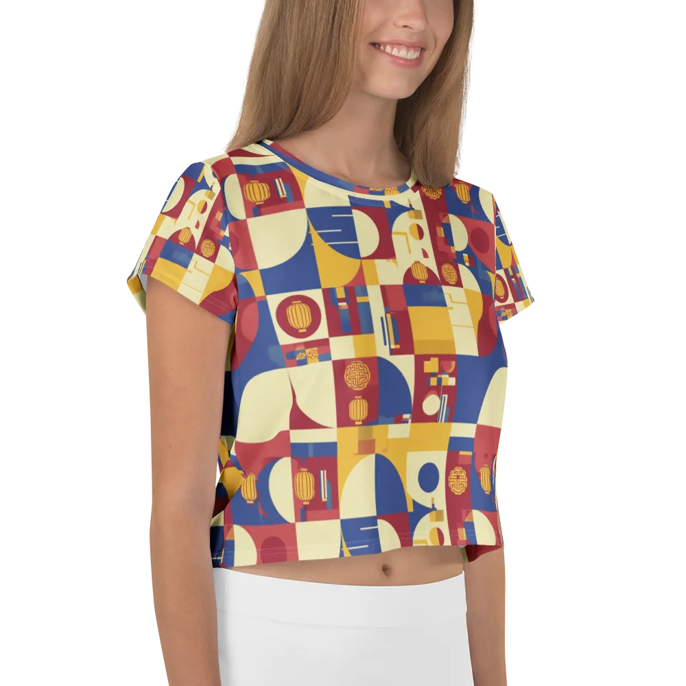 Lantern Geometry on Crop Tee — Right