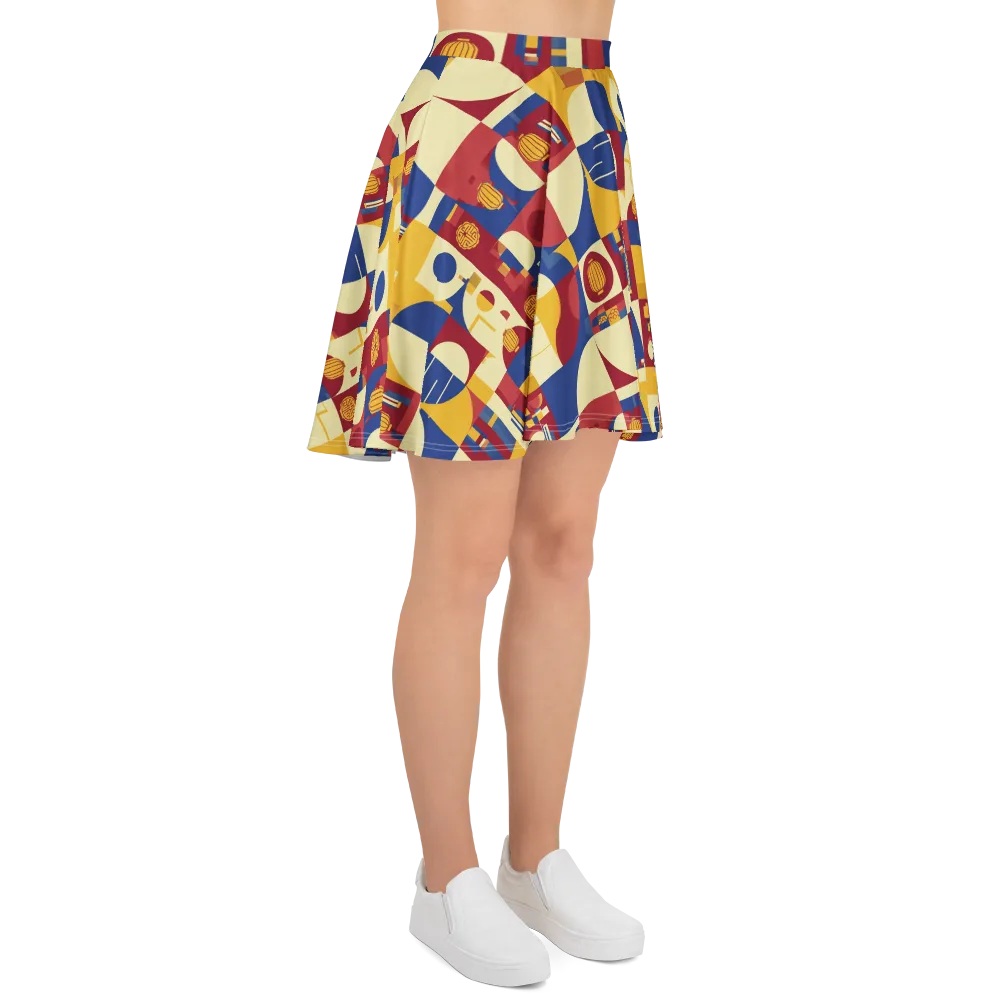 Lantern Geometry on Skater Skirt — Right