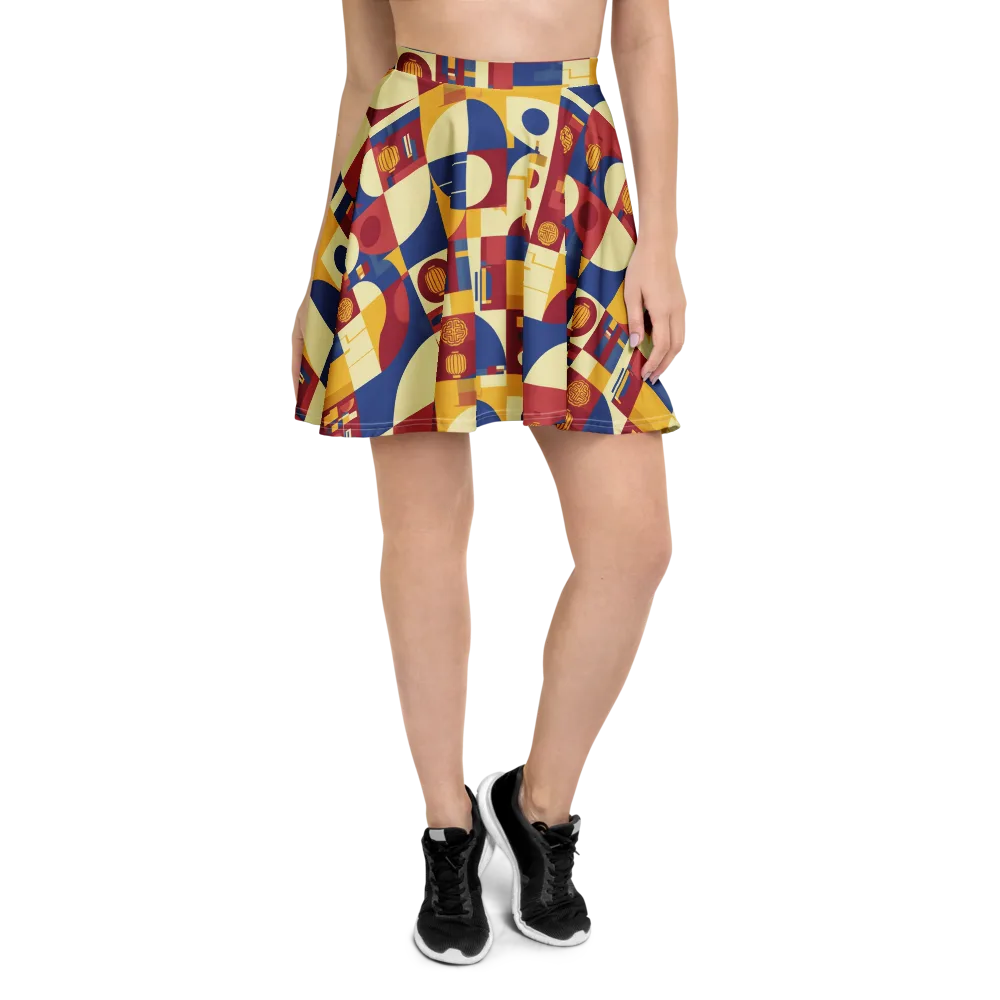 Lantern Geometry on Skater Skirt — Front