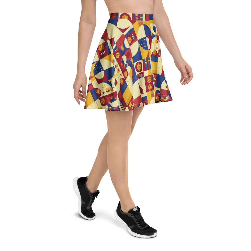 Lantern Geometry on Skater Skirt — Right