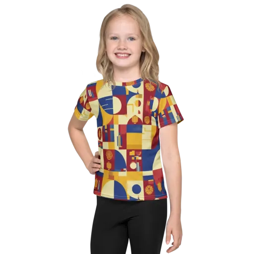 Lantern Geometry on a Kids Crew Neck T-Shirt