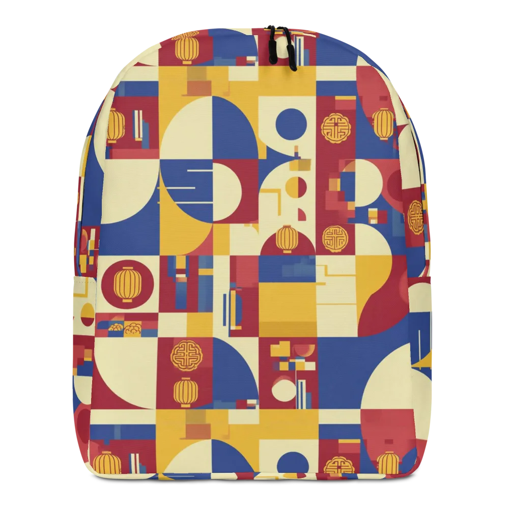 Lantern Geometry on Minimalist Backpack — Front