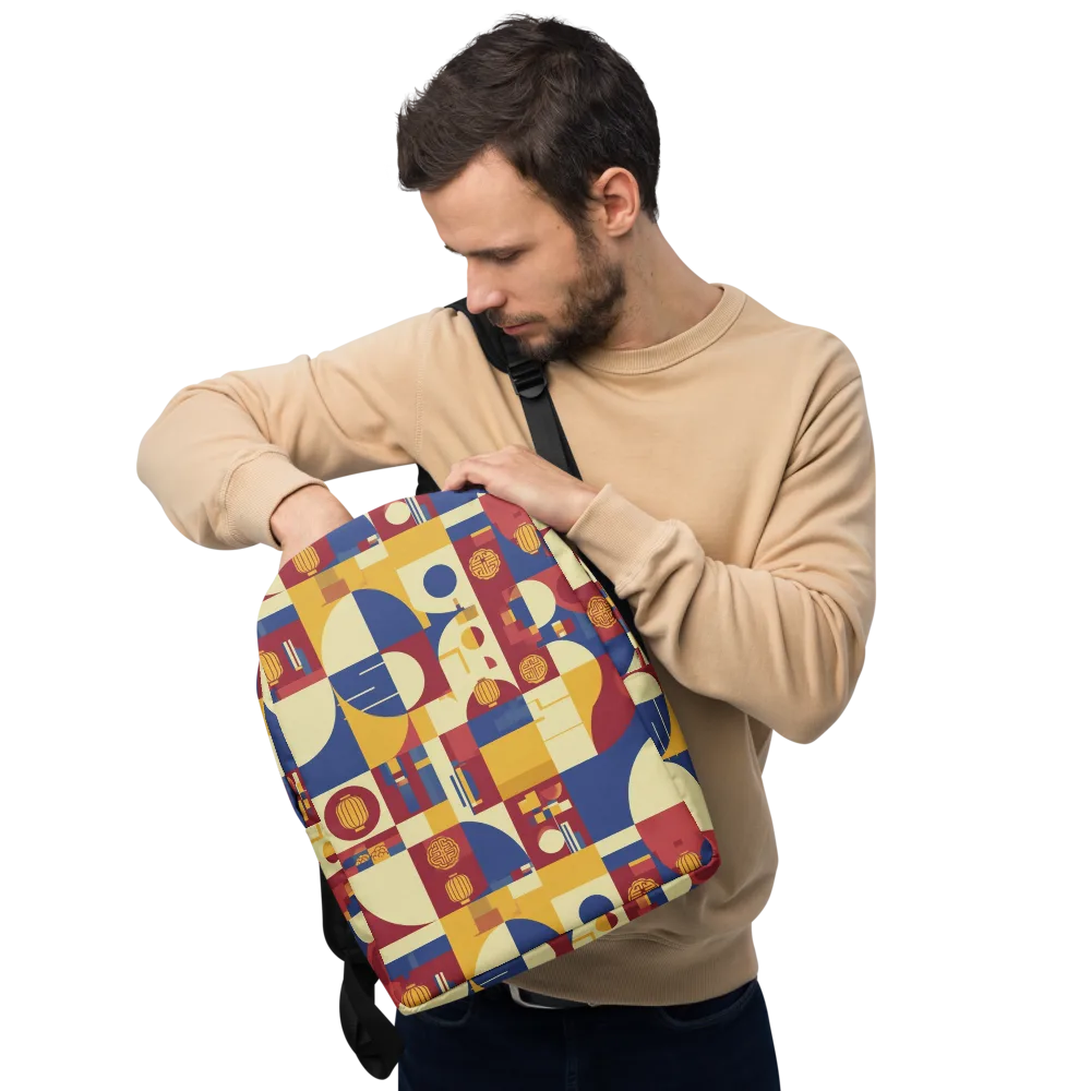 Lantern Geometry on Minimalist Backpack — Front