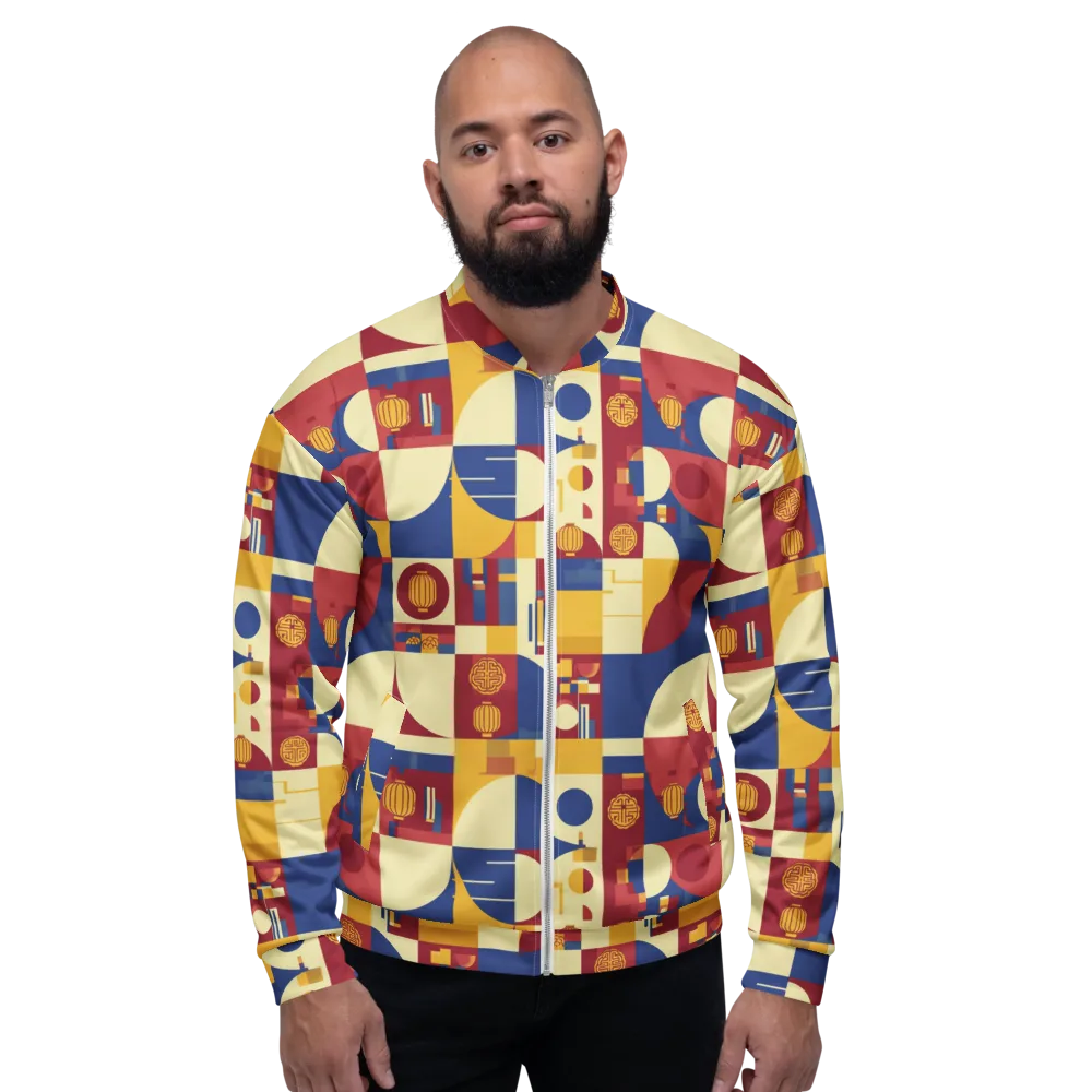 Lantern Geometry on Bomber Jacket — Front