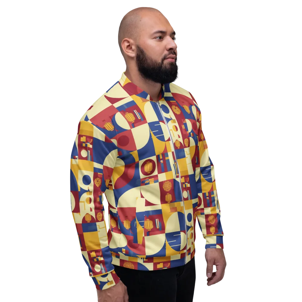 Lantern Geometry on Bomber Jacket — Right