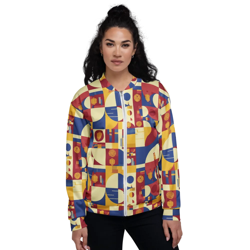 Lantern Geometry on Bomber Jacket — Front