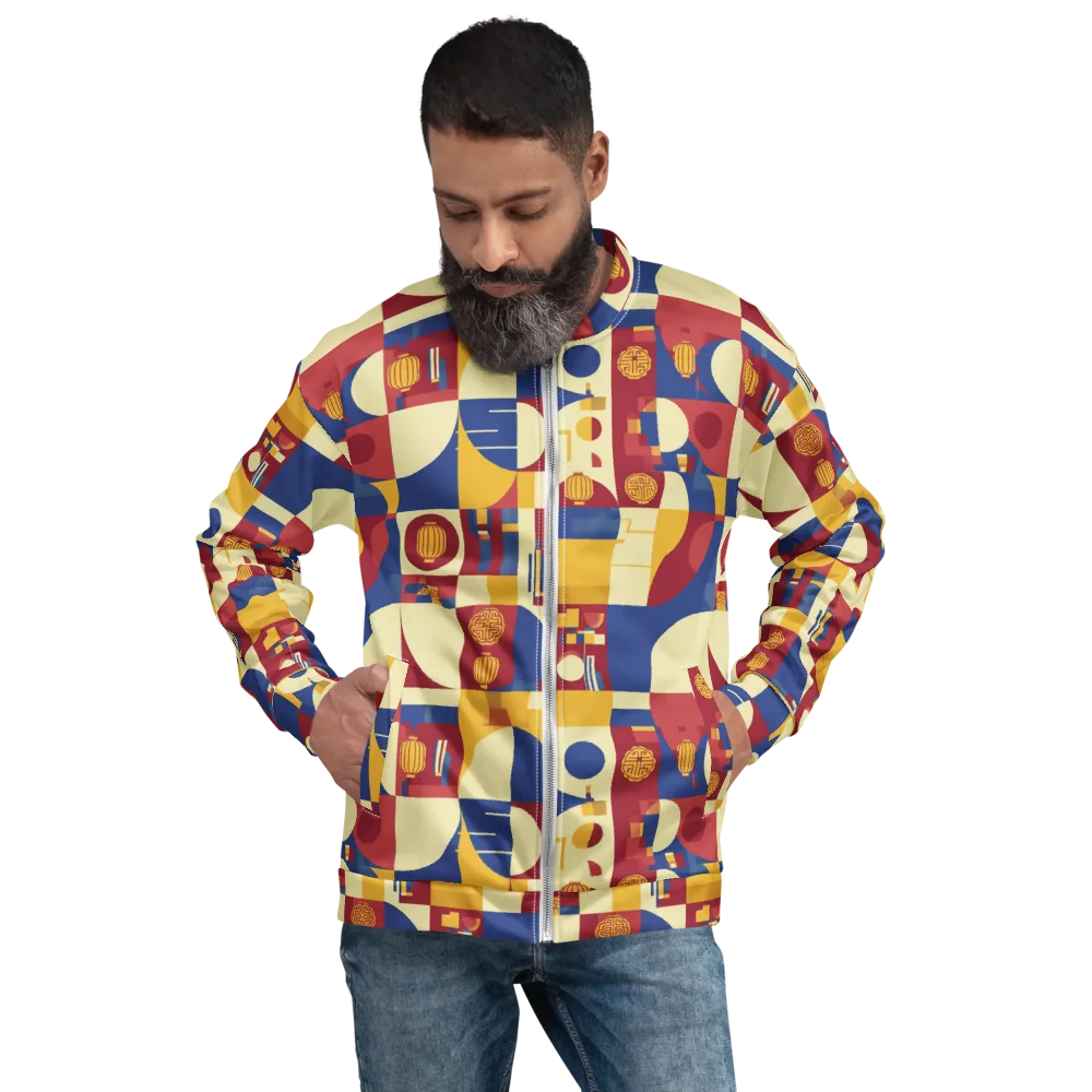 Lantern Geometry on Bomber Jacket — Front