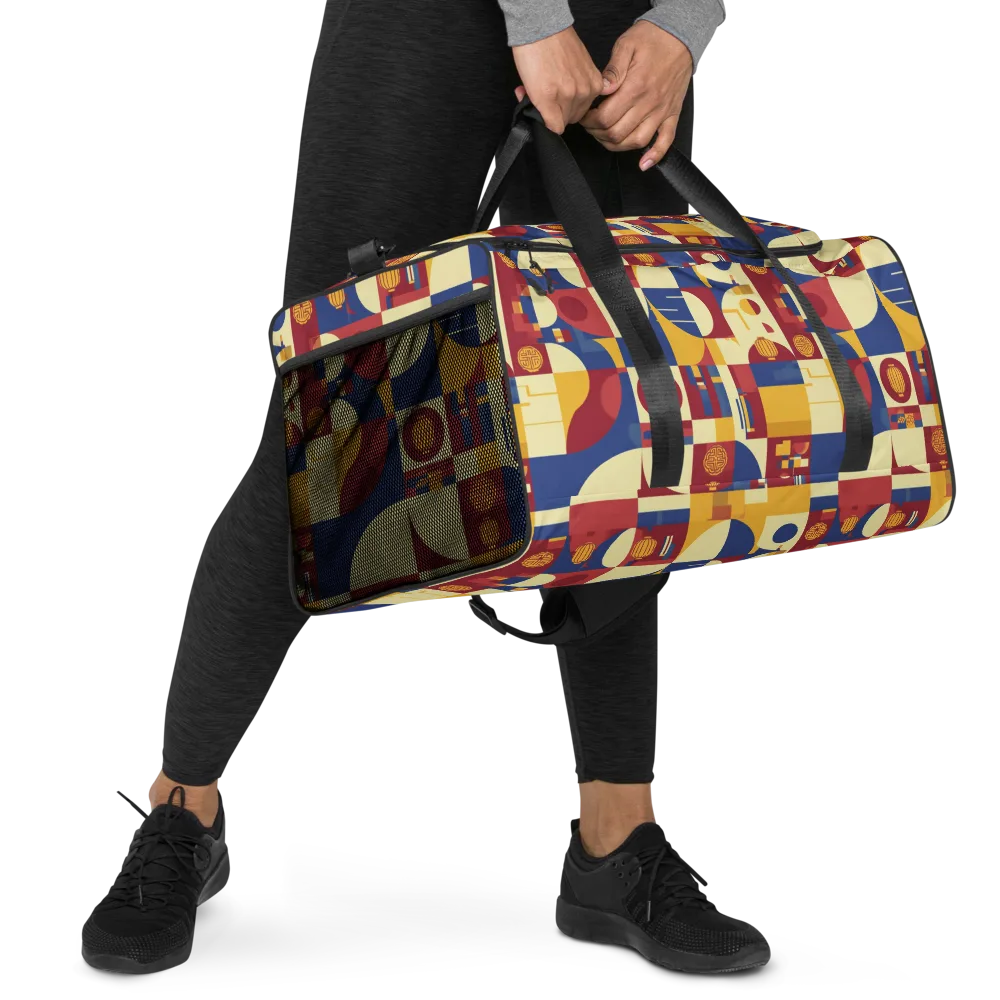 Lantern Geometry on Duffle Bag — Right Front