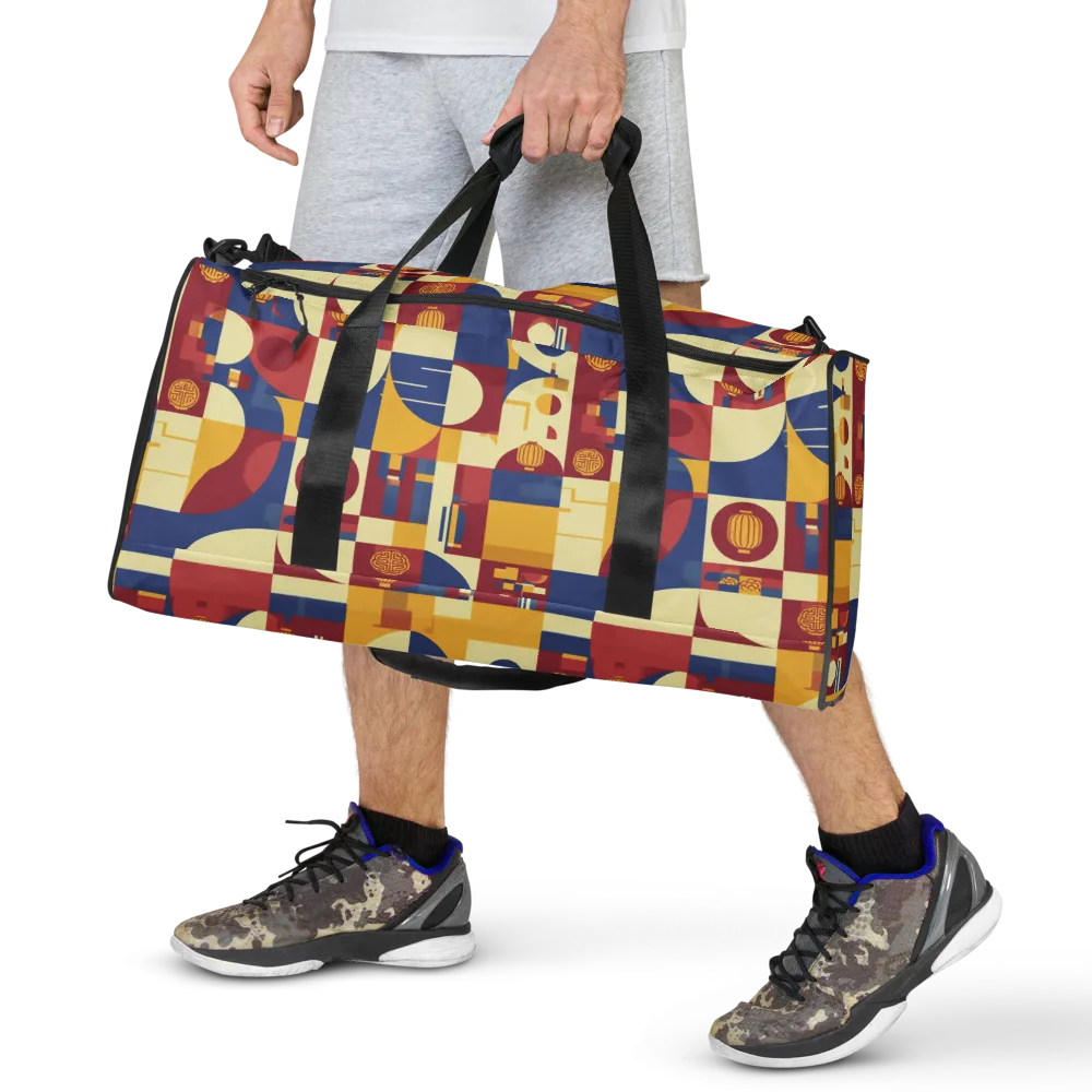 Lantern Geometry on Duffle Bag — Front