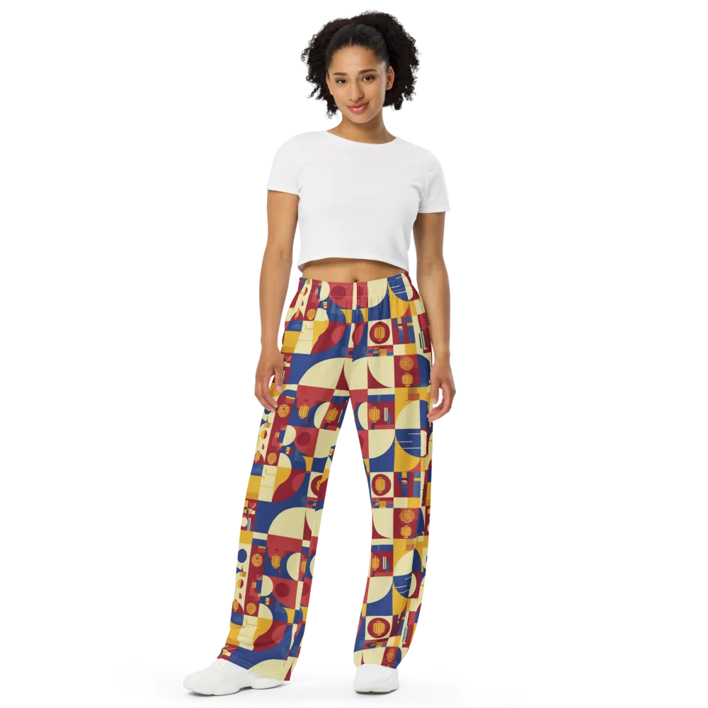 Lantern Geometry on Wide-Leg Pants — Front