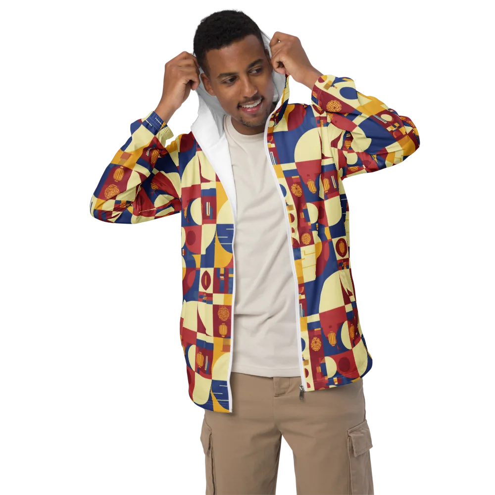 Lantern Geometry on Men's Windbreaker — Front