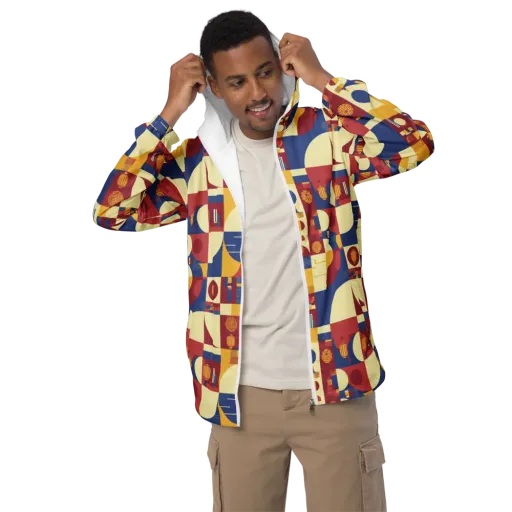 Lantern Geometry on a Men's Windbreaker