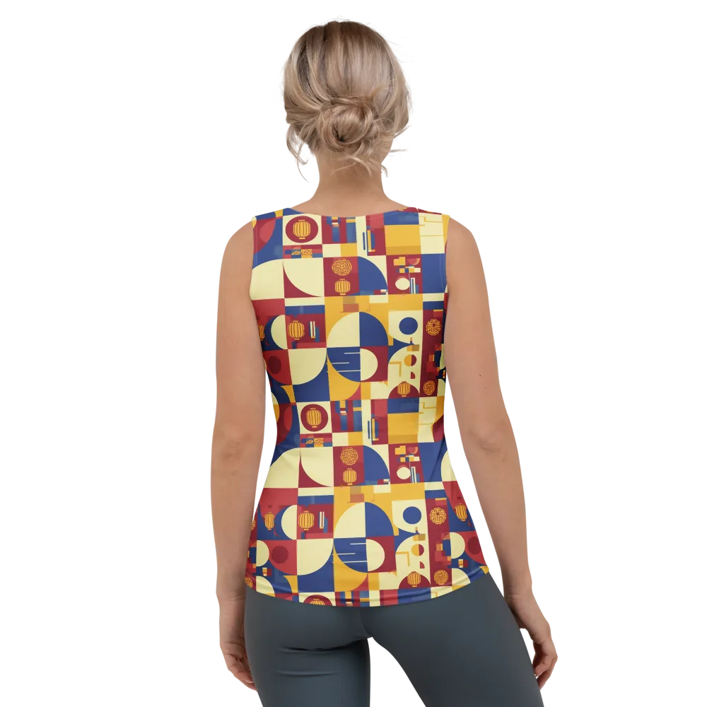 Lantern Geometry on Women's Tank Top — Back