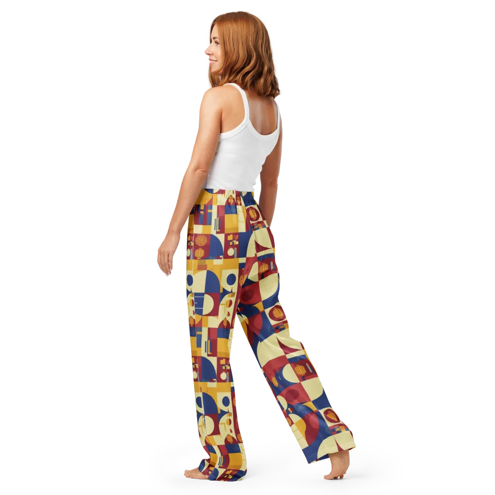 Lantern Geometry on Women's Pajama Pants — Back
