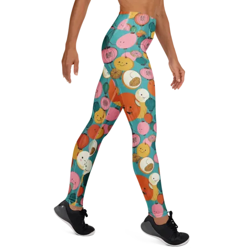 Lantern Moon Festival on a Yoga Leggings