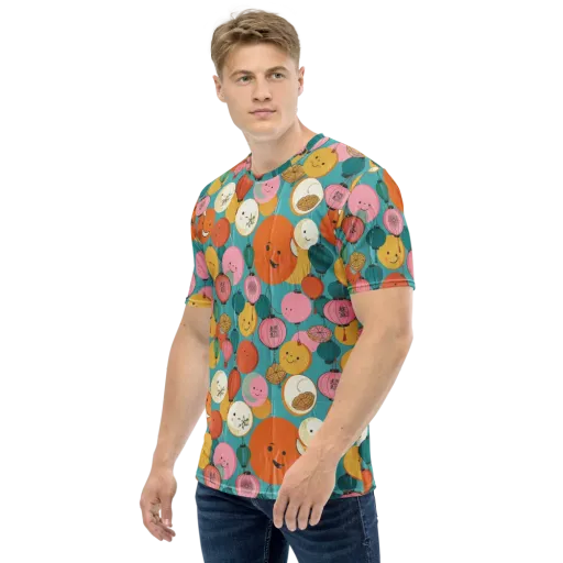 Lantern Moon Festival on a Men's Crew Neck T-Shirt