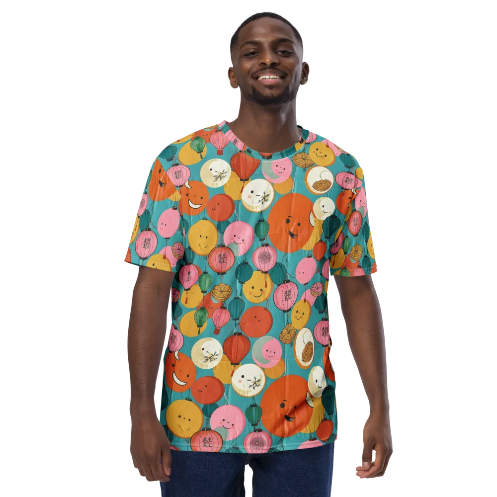 Lantern Moon Festival on Men's Crew Neck T-Shirt — Front