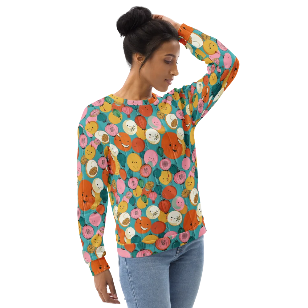 Lantern Moon Festival on Sweatshirt — Right Front