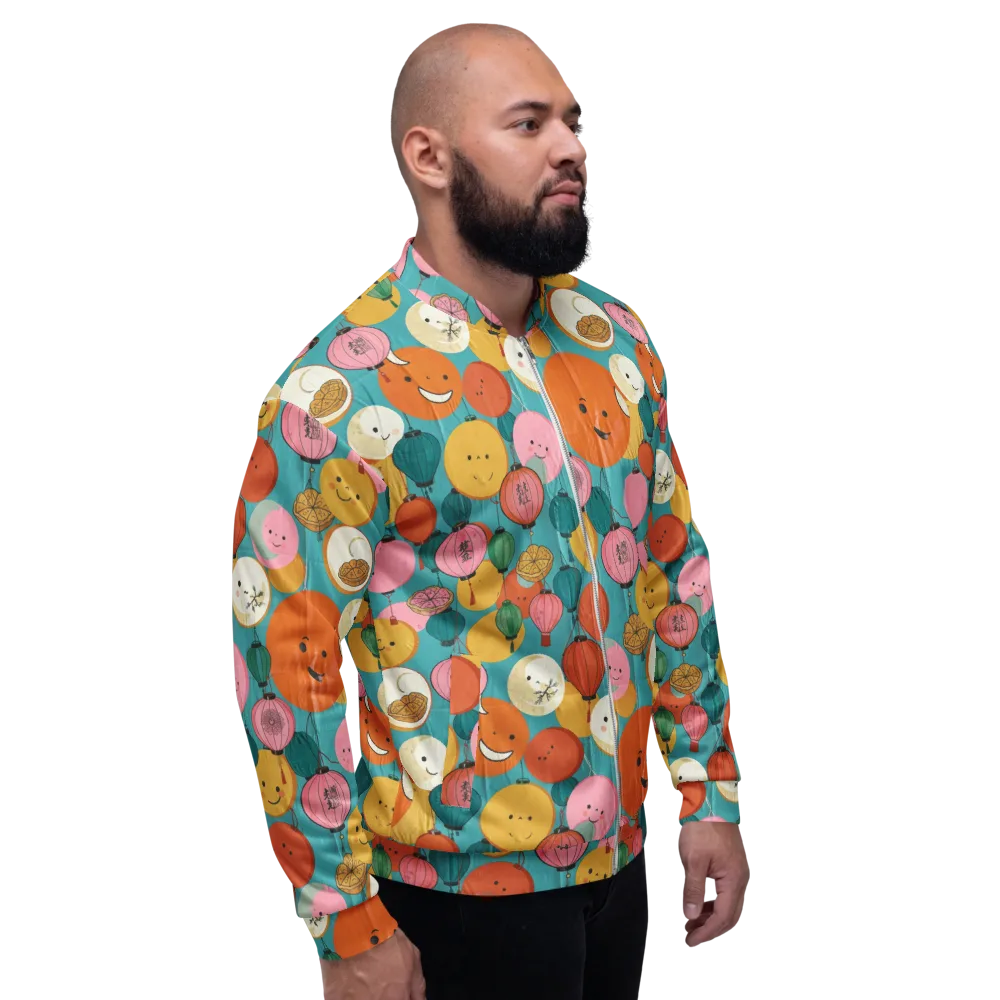 Lantern Moon Festival on Bomber Jacket — Right