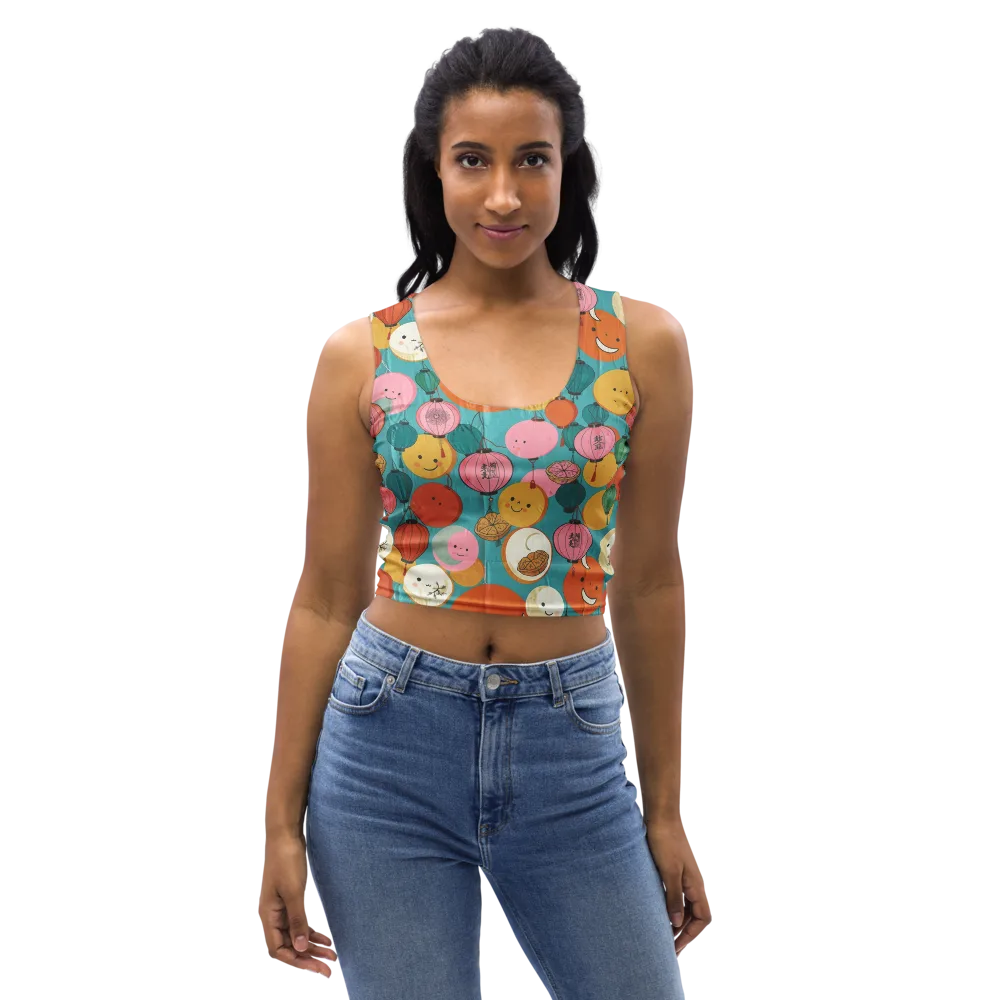 Lantern Moon Festival on Crop Top — Front