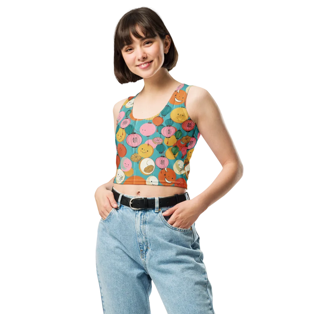 Lantern Moon Festival on Crop Top — Front