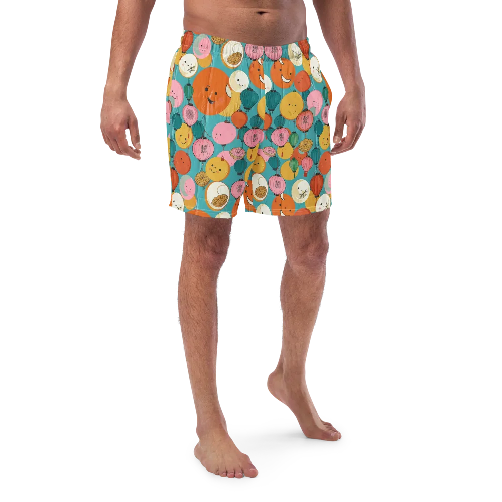 Lantern Moon Festival on Swim Trunks — Front