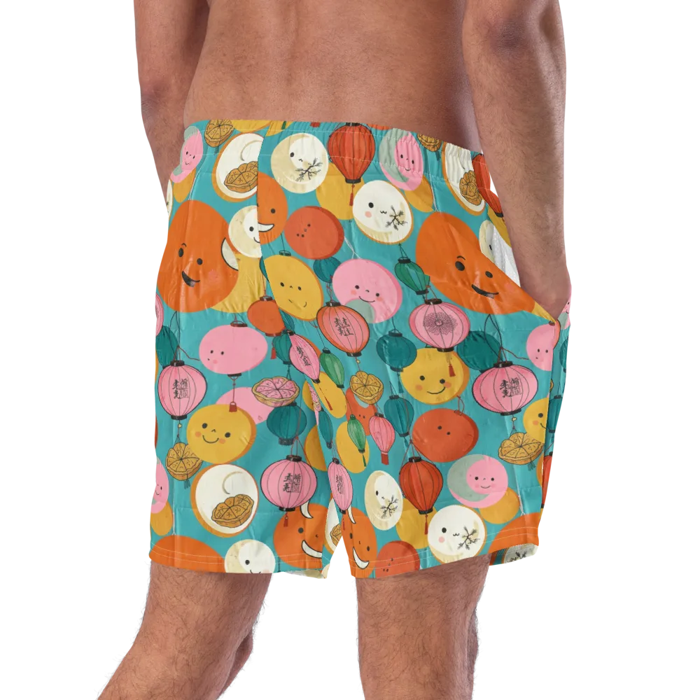 Lantern Moon Festival on Swim Trunks — Right Back