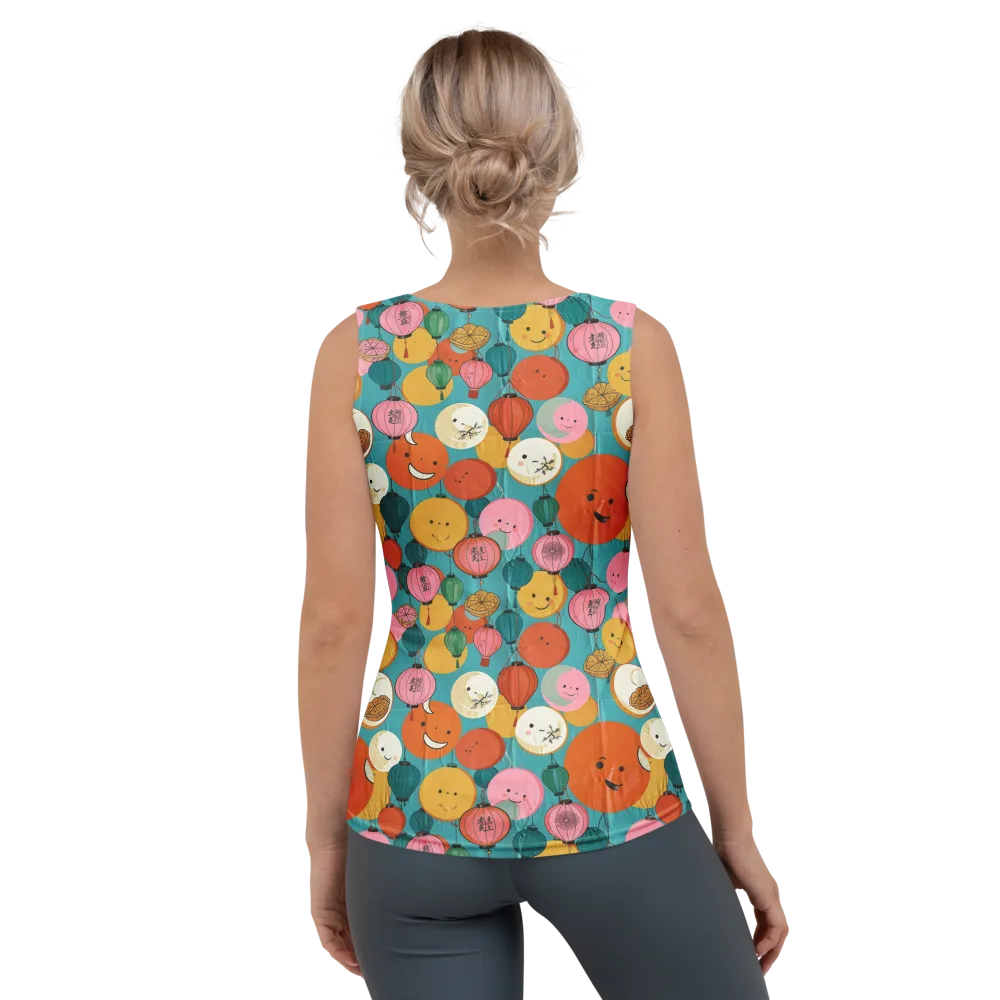 Lantern Moon Festival on Women's Tank Top — Back