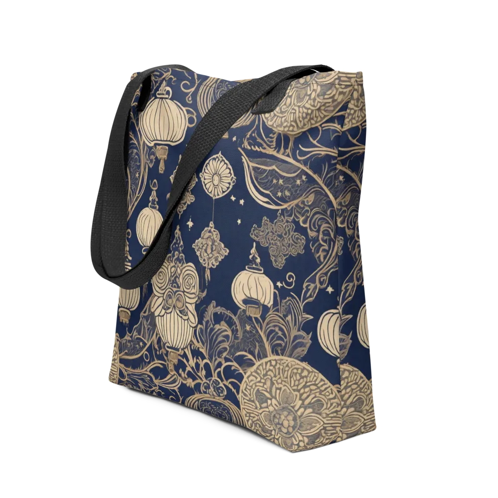 Midnight Lanterns on Tote Bag — Front
