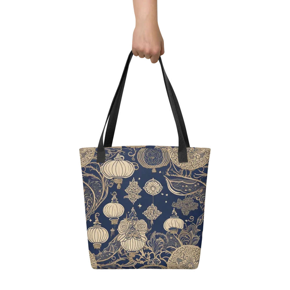 Midnight Lanterns on Tote Bag — Front