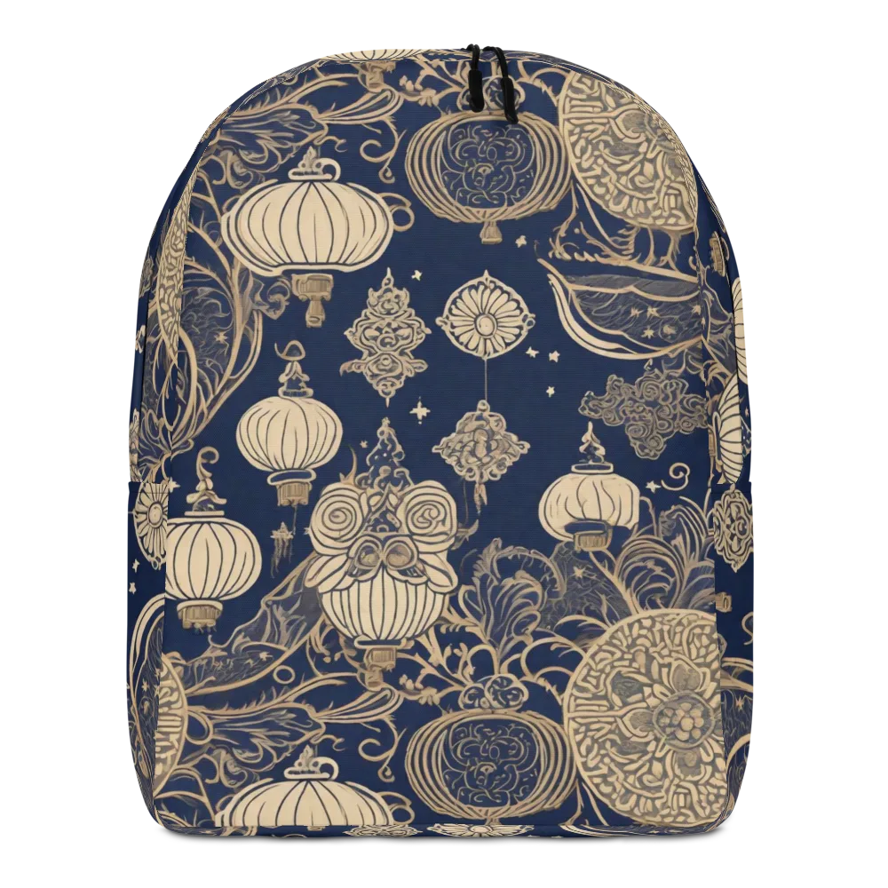 Midnight Lanterns on Minimalist Backpack — Front